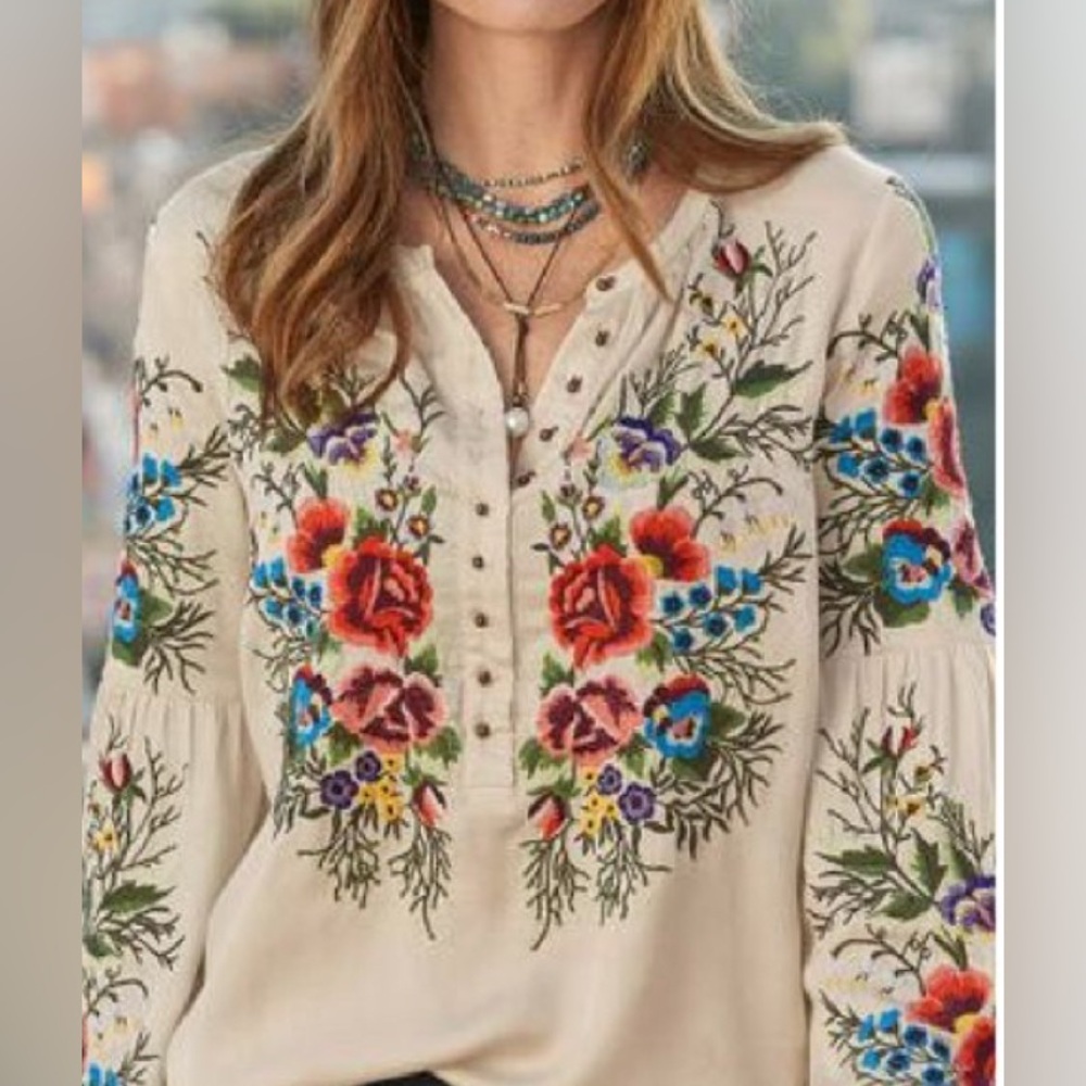 Sundance embroidered top